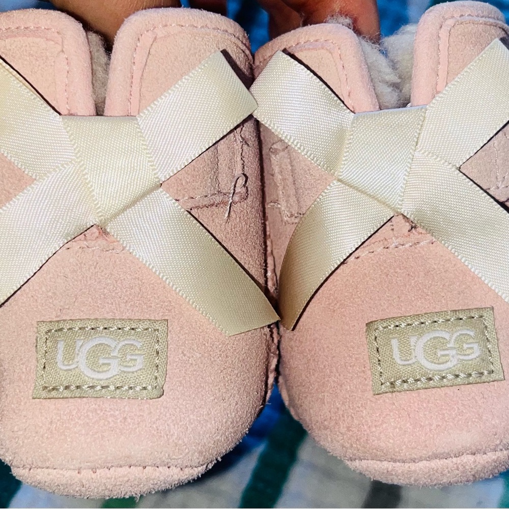UGG Soft Pink Infant Booties - Picture 3 of 3